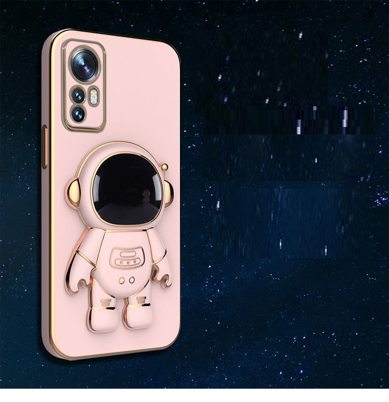 Creative Electroplating Astronaut Bracket Anti-fall Protective Cover Samsung