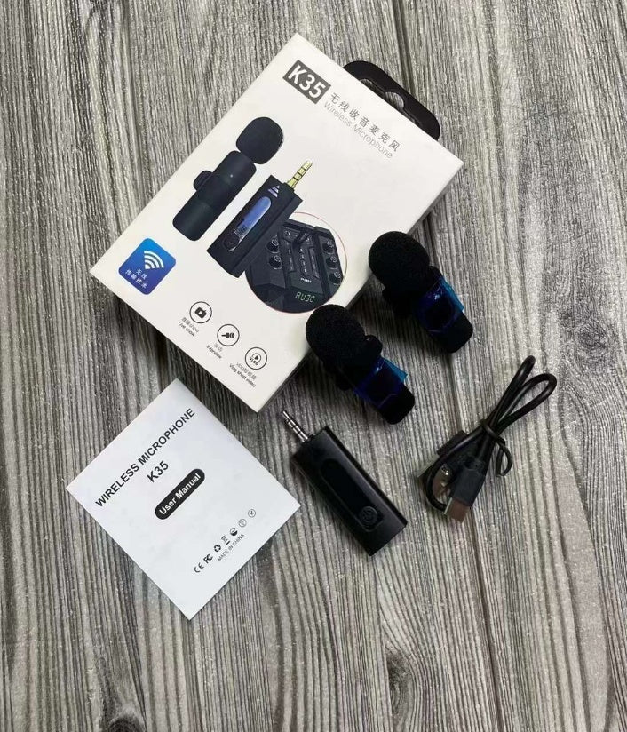 Collar Clip Microphone Outdoor Video Recording Wireless Microphone - Dweky.se