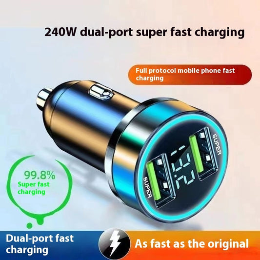 Qc30 Car Charger 66W Super Fast Charge Digital Display Car Charger - Dweky.se