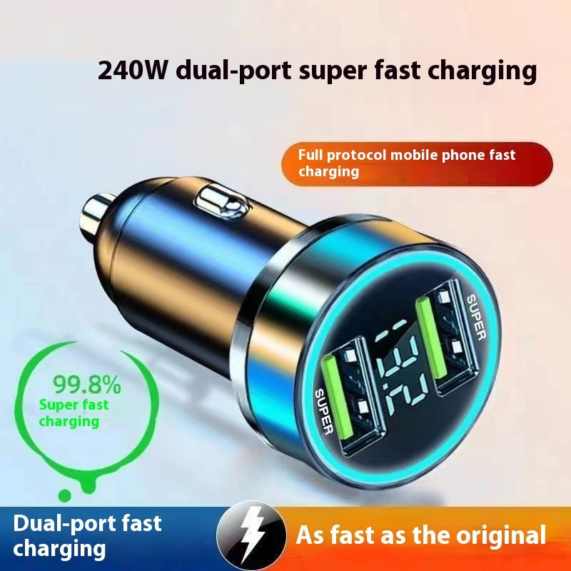 Qc30 Car Charger 66W Super Fast Charge Digital Display Car Charger - Dweky.se