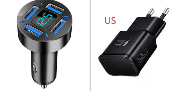 Four-port Car Charger 4USB Car Charger - Dweky.se