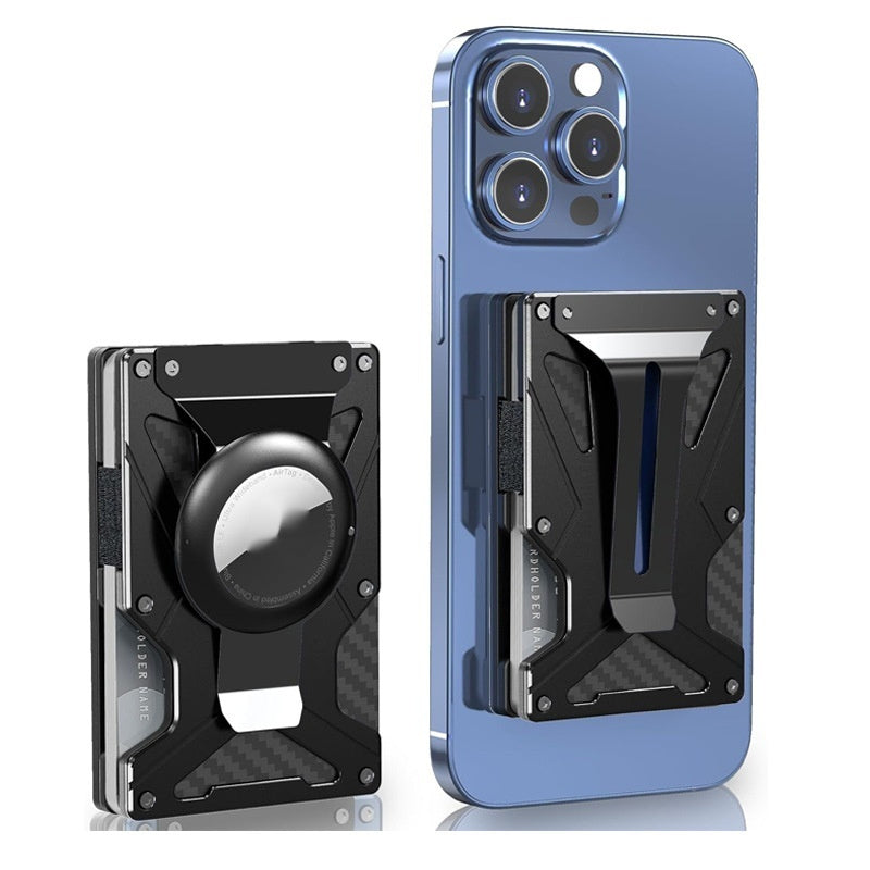 Built-in Magnetic Metal Card Clamp Mobile Phone Magnetic Anti-theft Swiping Function - Dweky.se