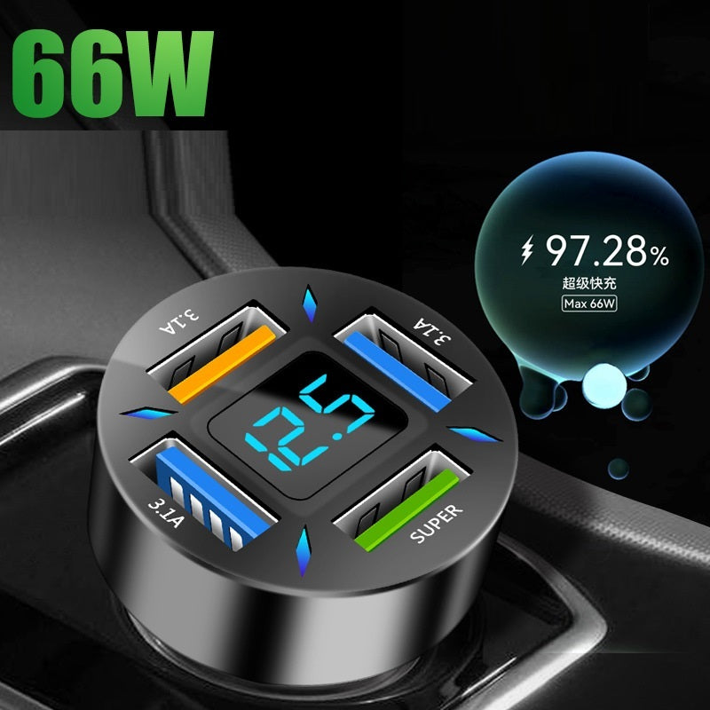 Four-port Car Charger 4USB Car Charger - Dweky.se