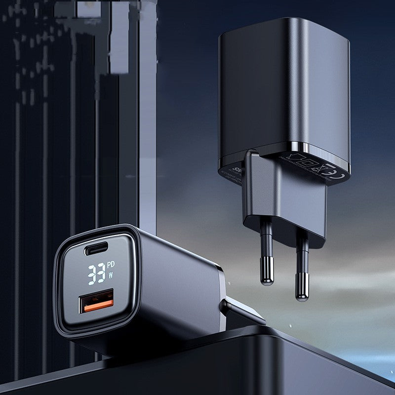 Dual-port Digital Display Fast Charging Charger - Dweky.se