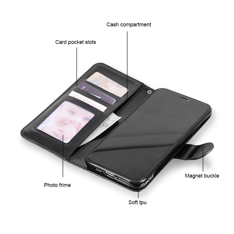 For Classic Mobile Phone Flip Cover Wallet for Iphone and Samsung - Dweky.se