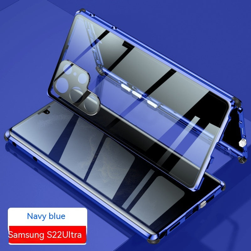 Kigsikkert spejl magnetisk konge telefoncover lås magnetisk sugeglasskal