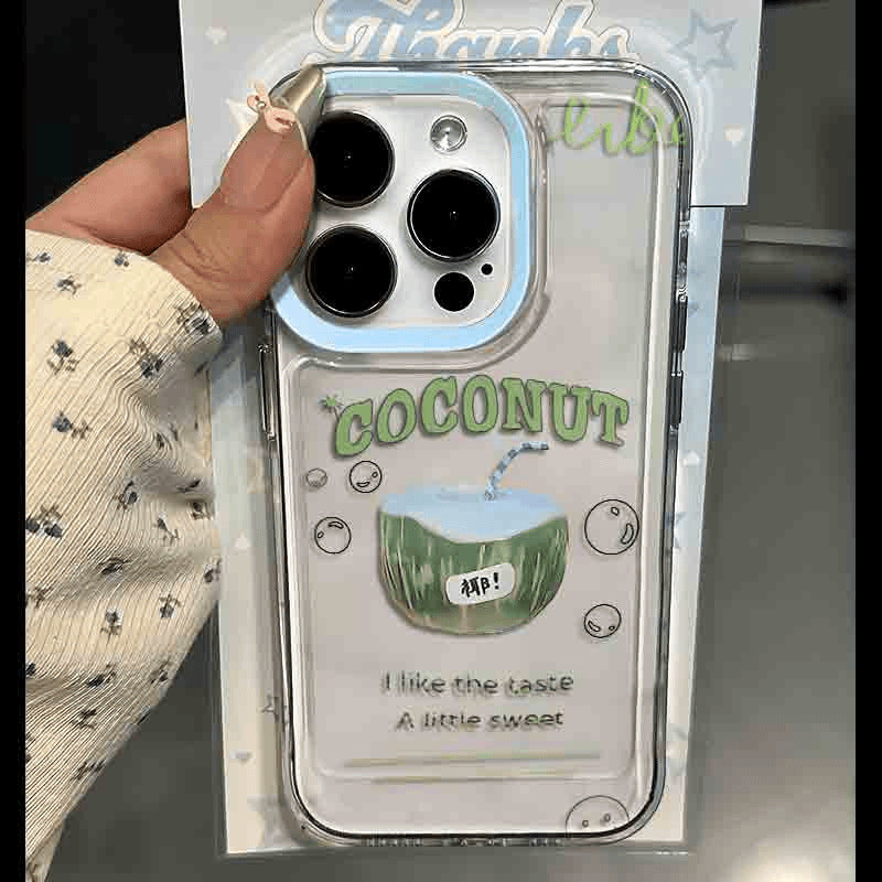 iPhone Premium Högkvalitativt Kreativt Kokosnötsmönstrat Skal