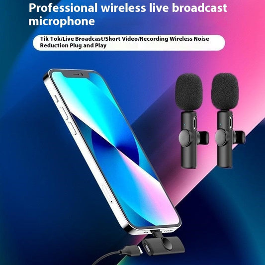 Collar Clip Microphone Outdoor Video Recording Wireless Microphone - Dweky.se