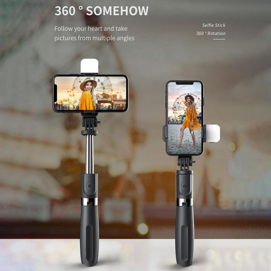 Compatible with Apple, Bluetooth Selfie Stick Mobile Remote Control Tripod - Dweky.se