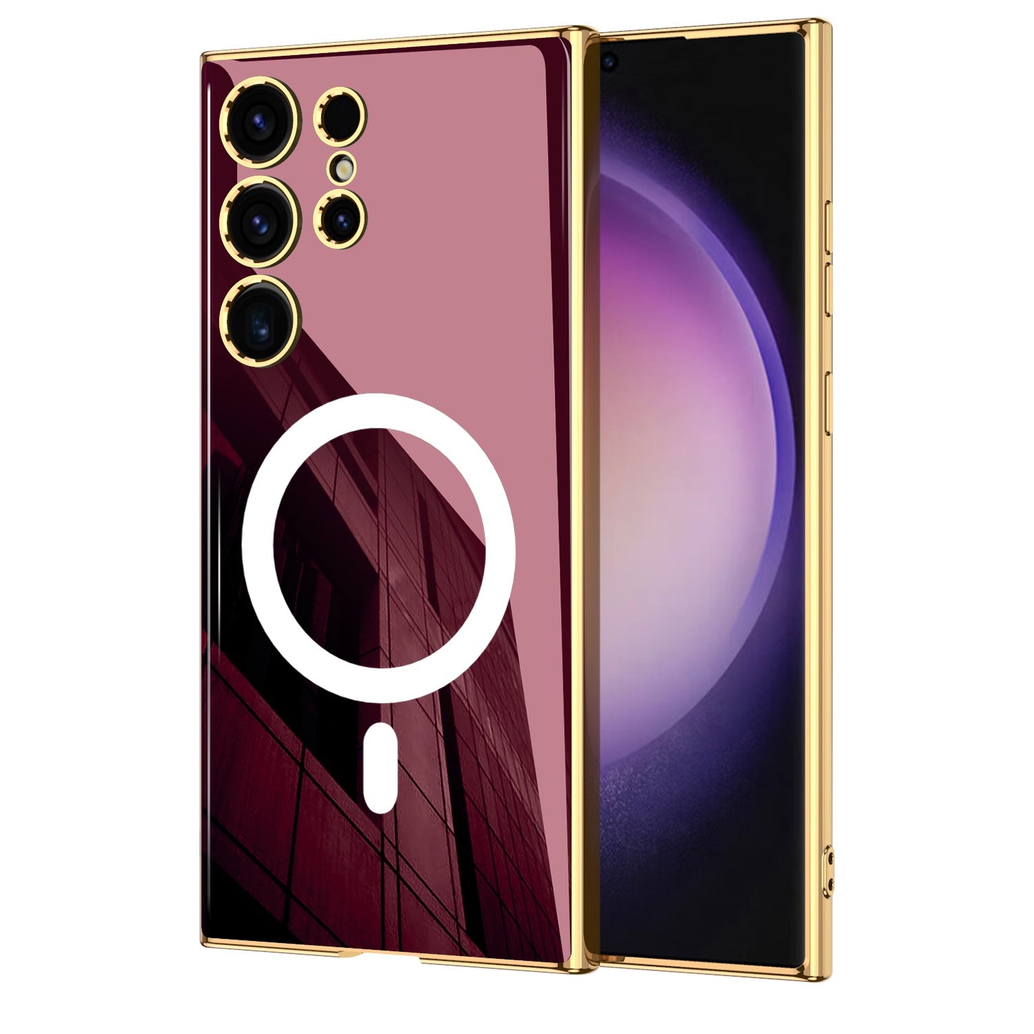 Hybrid Magnetic Wireless Case — S24 Ultra & Plus Angel Eyes