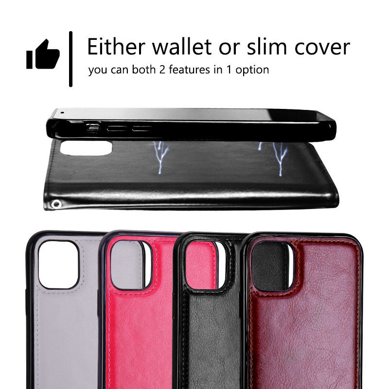 For Classic Mobile Phone Flip Cover Wallet for Iphone and Samsung - Dweky.se