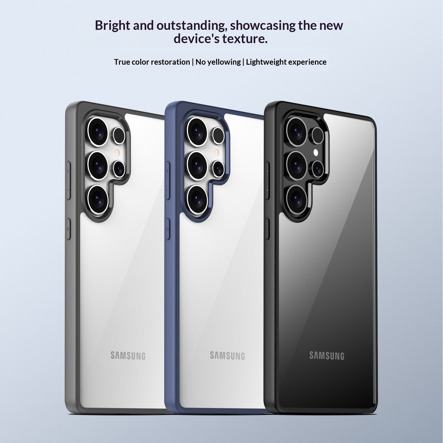 Samsung Slim Hybrid Case - Shockproof TPU & PC Durable Cover