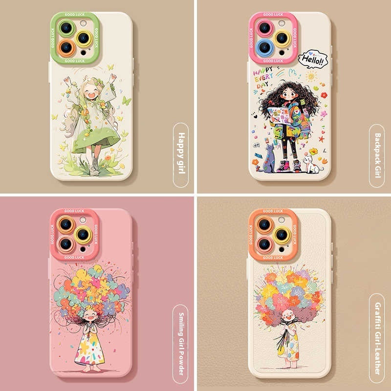 iPhone Silicone Cute High-grade All-inclusive Drop-resistant Phone Case