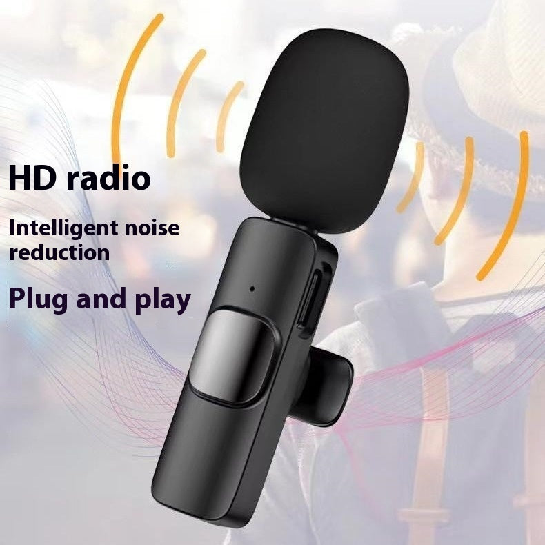 Collar Clip Microphone Outdoor Video Recording Wireless Microphone - Dweky.se
